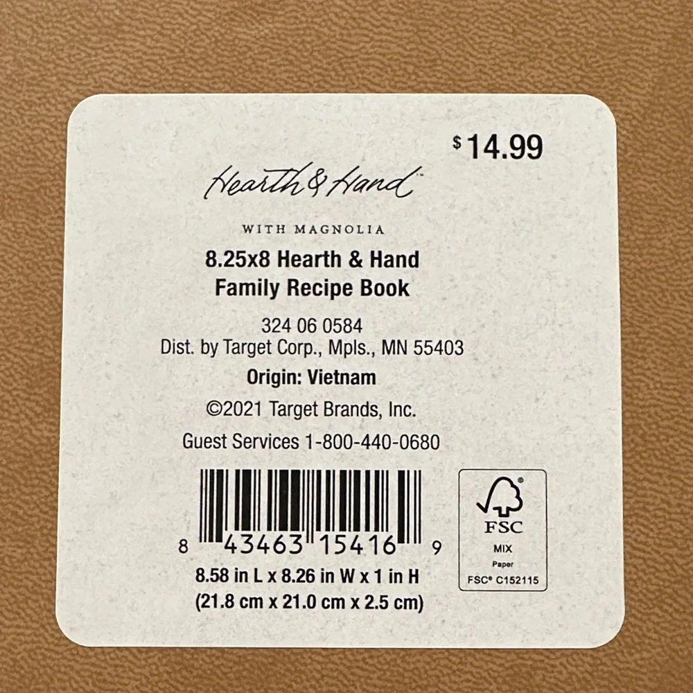 Hearth & Hand with Magnolia - Brown Recipe Binder - Picture 4 of 4
